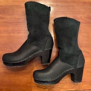 No. 6 Shearling Clog Boots Size 41